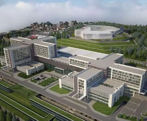 Kütahya Şehir Hastanesi cam cephe uygulaması